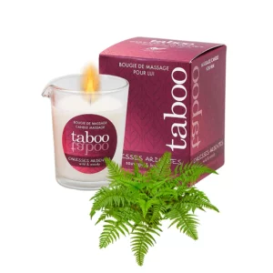 Bougie De Massage Caresses Ardentes Taboo pour Lui